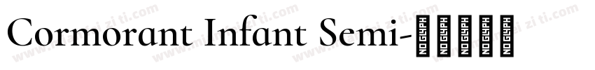 Cormorant Infant Semi字体转换
